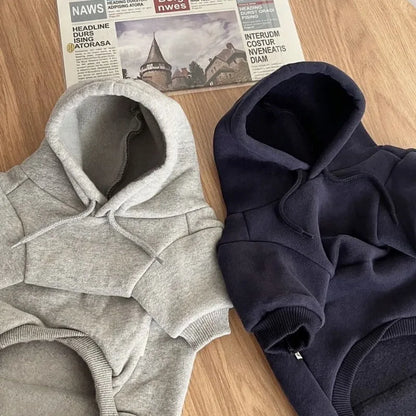 Winter Hoodie Pet Clothing Dogs Fashion Plush Dog Clothes Costume Small French Bulldog Puppy Clothing Spring Autumn Boy Mascotas